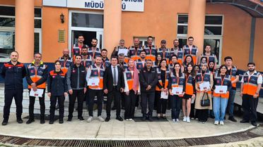Aydın'da AFAD Gönüllüleri Sertifikalarını Aldı