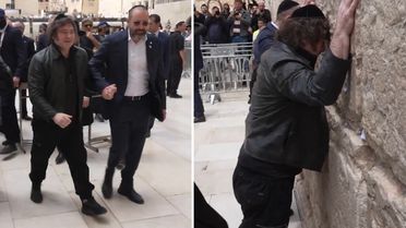 Arjantin Devlet Başkanı İsrail'de soluğu yine Ağlama Duvarı’nda aldı