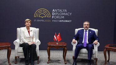 Hakan Fidan, Letonya Bakanı ile Görüştü