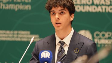 Cumhurbaşkanı Erdoğan’ın torunu Ömer Tayyip Erdoğan 'COP31 Yüksek Düzeyli İklim Şampiyonları Toplantısı'nda konuştu