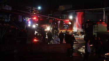 Konya'da Oto Elektrikçi Dükkanında Yangın