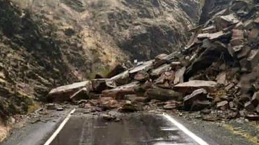 Şırnak'ta Heyelan Ulaşımı Engelledi