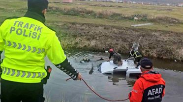 Aksaray'da Sulama Kanalında Araç Bulundu