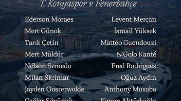 Fenerbahçe Konyaspor Maçına Hazır