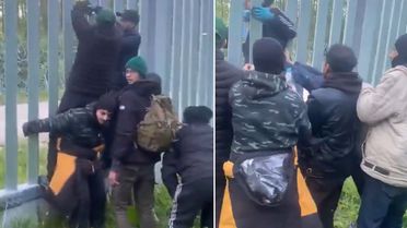 Sığınmacılardan olay video! Polonya'ya kaçak olarak böyle girdiler