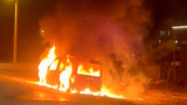 Tekirdağ'da korkutan yangın: Seyir halindeki araç alev topuna döndü