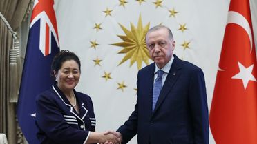 Cumhurbaşkanı Erdoğan, Yeni Zelanda Genel Valisi Kiro'yu kabul etti