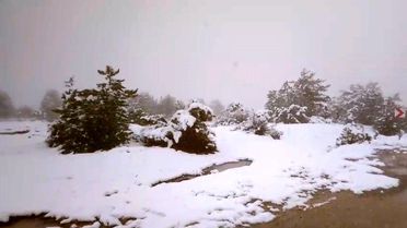 Eskişehir'de Nisan'da Kar Eğlencesi