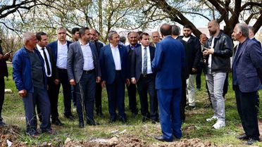 Esenbey'de 45 mahalleye hizmet verecek sağlık ocağında ilk kazma vuruldu
