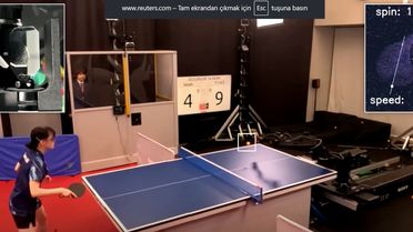 Masa tenisi robotu üst düzey sporcuları yendi ve tarihe geçti