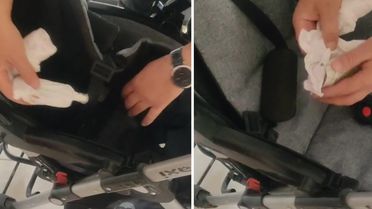 Elazığ'da dilencinin 'bebek arabası' hilesi zabıtaya takıldı