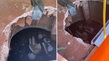 Tuvalet çöktü, turist 2 metre derinliğindeki atık çukuruna düştü