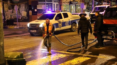 Belediye ekiplerinin bahar temizliği sürüyor