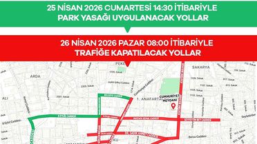 Mesir Festivali nedeniyle 25-26 Nisan'da kapanacak yollar açıklandı