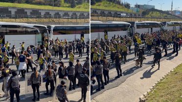 Fenerbahçe taraftarı RAMS Park'a ulaştı