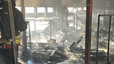Samsun'da Halı Fabrikasında Yangın