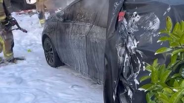 Beykoz'da Elektrikli Araç Yangını