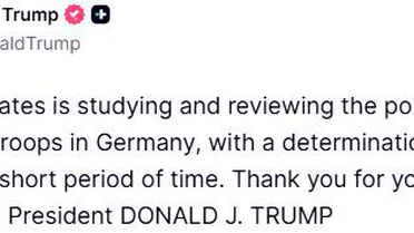 Trump'tan Almanya'ya Asker Azaltma Sinyali