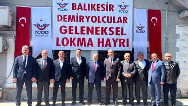 Balıkesir TCDD çalışanlarından geleneksel lokma hayrı