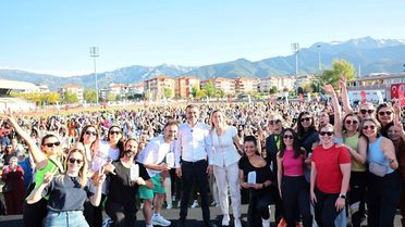 Kadınların ritmi Denizli'ye enerji kattı