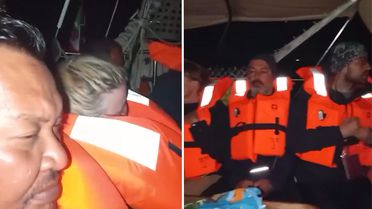 Küresel Sumud Filosu'ndan ilk görüntüler: Aktivistler can yelekleriyle baskını bekliyor