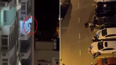 Yasak aşk baskını! 20 katlı apartmanın balkonundan kaçmaya çalıştı