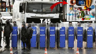 İşte 1 Mayıs'ta görev yapan polislere dağıtılan kumanya