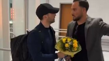 Almanya'ya giden Tedesco'ya sürpriz karşılama