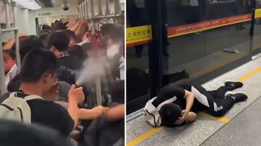 Metroda yolcuların üzerine biber gazı sıkan adam dehşet saçtı
