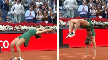 Madrid Açık'ta şampiyon olan Marta Kostyuk zaferini takla atarak kutladı