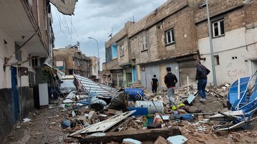 Süper hücrenin ardından Şanlıurfa'nın Birecik ilçesinde hasar büyük