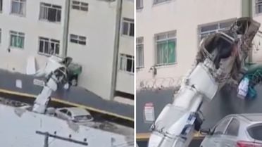 Brezilya'da uçak apartmana çarptı: 4 yaralı