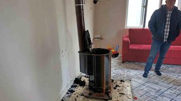 Adıyaman'da Sobadan Patlama