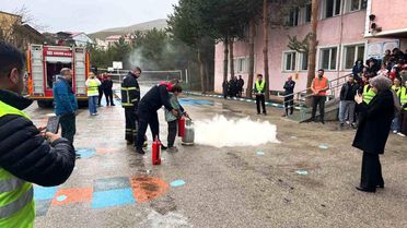 Bayburt'ta Yangın Güvenliği Eğitimi
