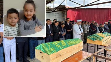 Ölen iki kardeş gözyaşlarıyla toprağa verildi