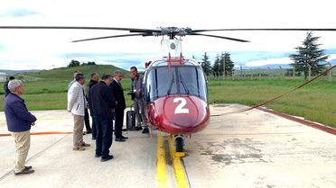 Karadeniz'de Yangın Riski İçin Helikopter Görevde