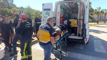Dur levhasına ihlali kazayla sonuçlandı: 1 yaralı