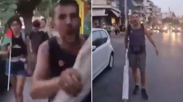 Yunan halkı tatile gelen İsrail askerlerini böyle kovdu: Defol git siyonist