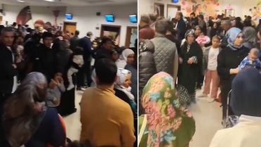 Şanlıurfa'da bir hastanenin çocuk polikliniğindeki yoğunluk dikkat çekti