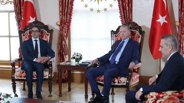Cumhurbaşkanı Erdoğan, BAE Devlet Başkanı yardımcısı Şeyh Mansur Bin Zayid Al Nahyan'ı kabul etti