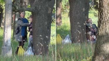 Savaş sürerken yürek burkan görüntü