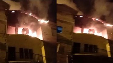 Hakkari'de 3 Katlı Evde Yangın