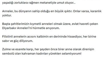 Emine Erdoğan'dan Anneler Günü mesajı