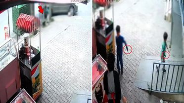 Bunlar nasıl çocuk! Önce kediyi bıçakladılar sonra esnafı tehdit ettiler