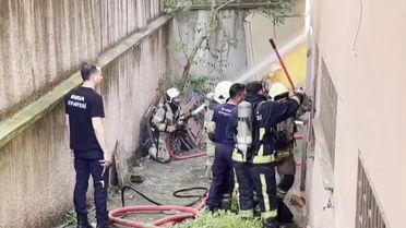 Bursa'da Doğalgaz Borusunda Yangın