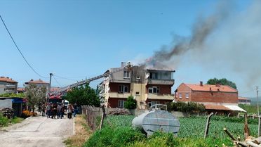Savaştepe'de Baca Yangını