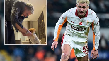 Barış Alper Yılmaz, köpeğiyle birlikte horon tepti