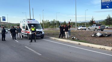 Motosiklet Kazasında Sürücü Ağır Yaralandı