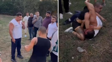 Boş arazide dövüşen Kaan Kazgan ile Savaş Cebeci yine atıştı