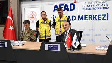 Denizli'de Deprem Tatbikatı Gerçekleştirildi